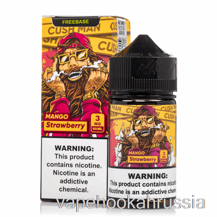 Vape Juice Cush Man - Манго Клубника - Жидкость для электронных сигарет Nasty Juice - 60мл 0мг
